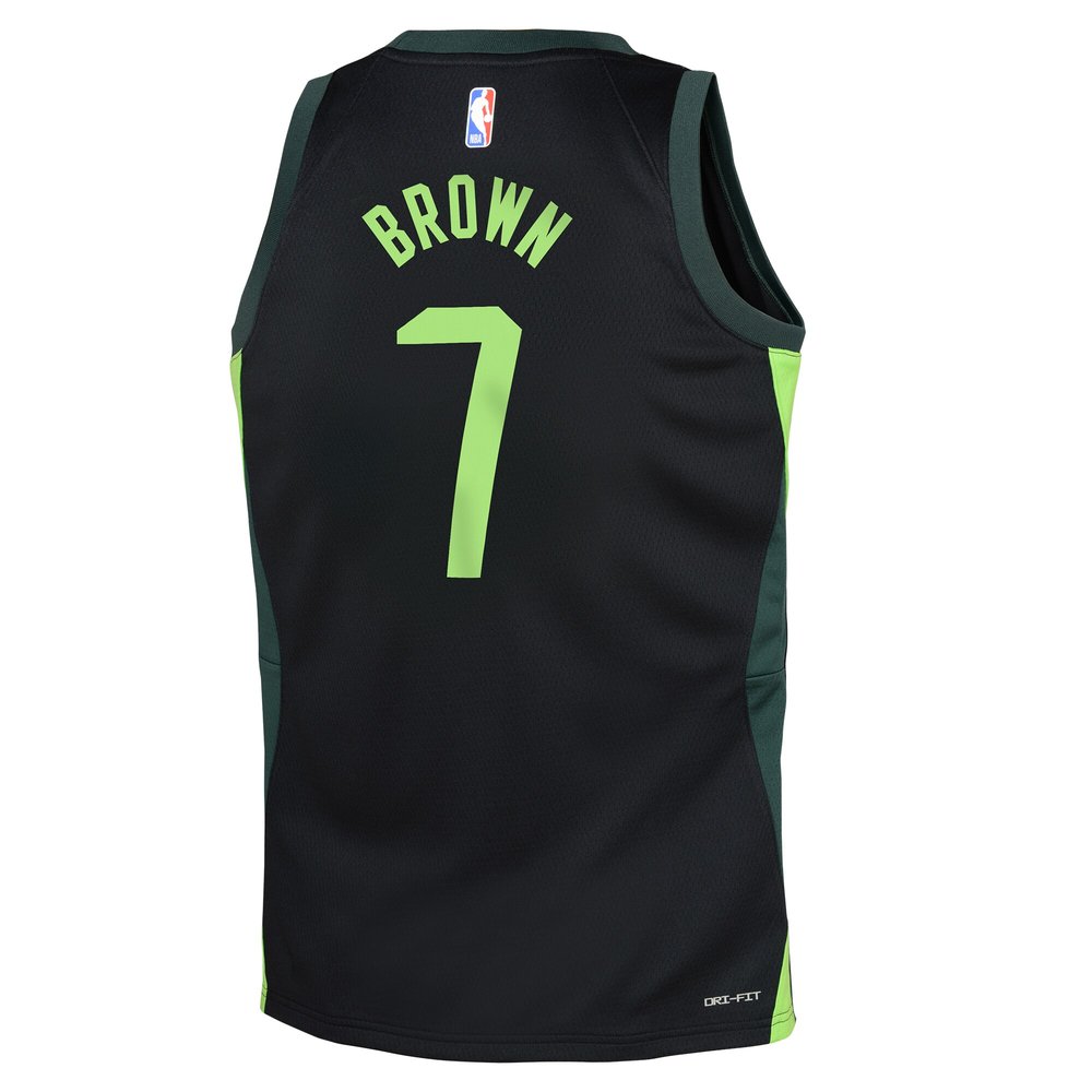 Youth Boston Celtics Jaylen Brown Black 2024/25 Swingman Player Jersey - City Edition Youth Boston Celtics Jaylen Brown Black 2024/25 Swingman Player Jersey - City Edition