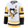Men's Pittsburgh Penguins #87 Sidney Crosby White Away Premium Jersey