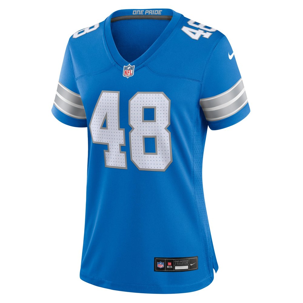 Women's Detroit Lions Loren Strickland  Blue Game Jersey Women's Detroit Lions Loren Strickland  Blue Game Jersey