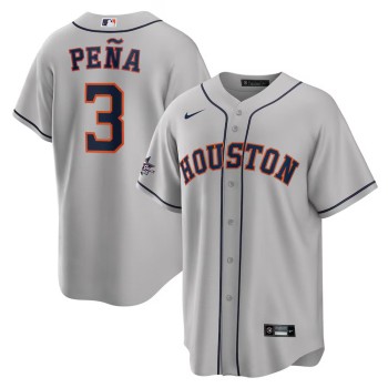 Men's Houston Astros #3 Jeremy Pena Nike Gray 2025 MLB All-Star Game Road Replica Player Jersey Men's Houston Astros #3 Jeremy Pena Nike Gray 2025 MLB All-Star Game Road Replica Player Jersey