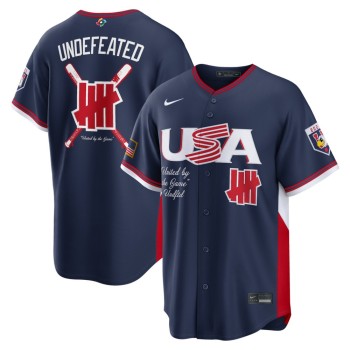 Men's USA Baseball Nike x Undefeated Navy 2026 World Baseball Classic Stadium Jersey