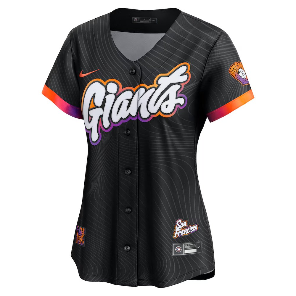 Women's San Francisco Giants Nike Anthracite 2025 City Connect Limited Jersey Women's San Francisco Giants Nike Anthracite 2025 City Connect Limited Jersey
