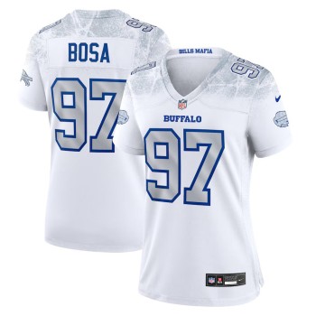 Women's Buffalo Bills #97 Joey Bosa White Rivalries Collection Game Jersey Women's Buffalo Bills #97 Joey Bosa White Rivalries Collection Game Jersey