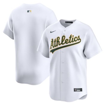 Men's Oakland Athletics White Home Limited Jersey Men's Oakland Athletics White Home Limited Jersey