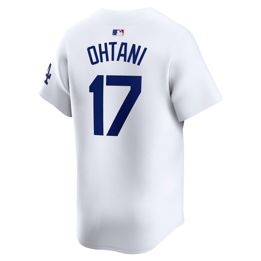 Men's Los Angeles Dodgers #17 Shohei Ohtani White 2024 World Series Home Limited Player Jersey Men's Los Angeles Dodgers #17 Shohei Ohtani White 2024 World Series Home Limited Player Jersey
