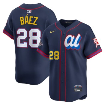 Youth American League #28 Javier Baez Nike Navy 2025 All-Star Edition Limited Player Jersey Youth American League #28 Javier Baez Nike Navy 2025 All-Star Edition Limited Player Jersey