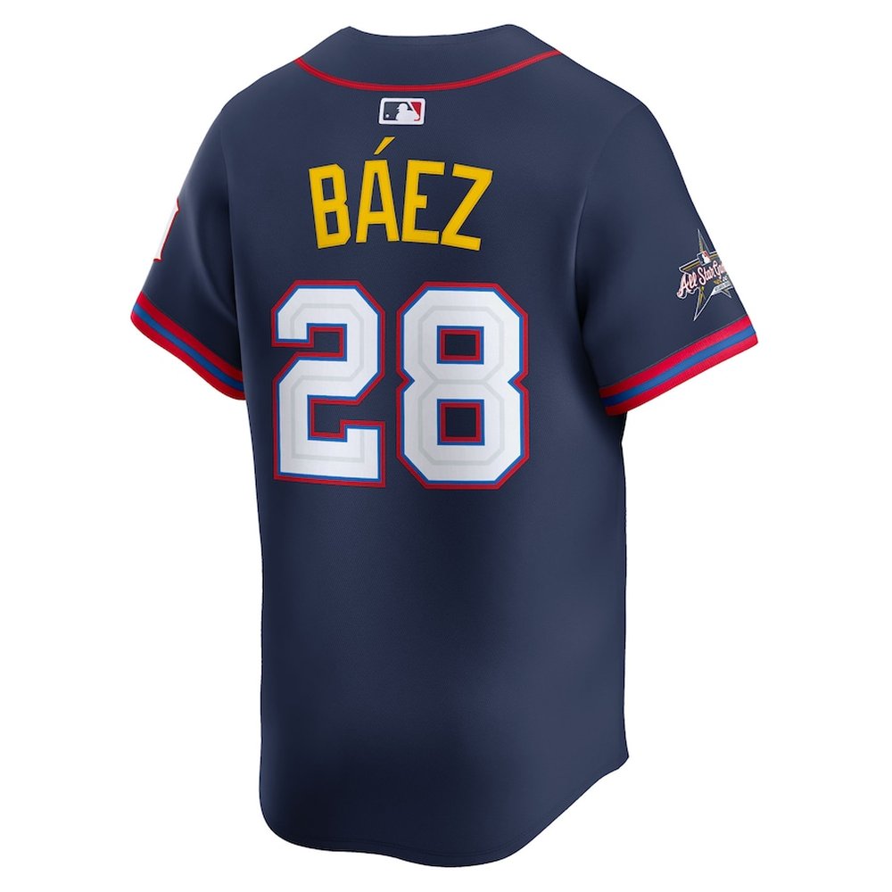 Men's American League #28 Javier Baez Nike Navy 2025 All-Star Edition Limited Player Jersey Men's American League #28 Javier Baez Nike Navy 2025 All-Star Edition Limited Player Jersey
