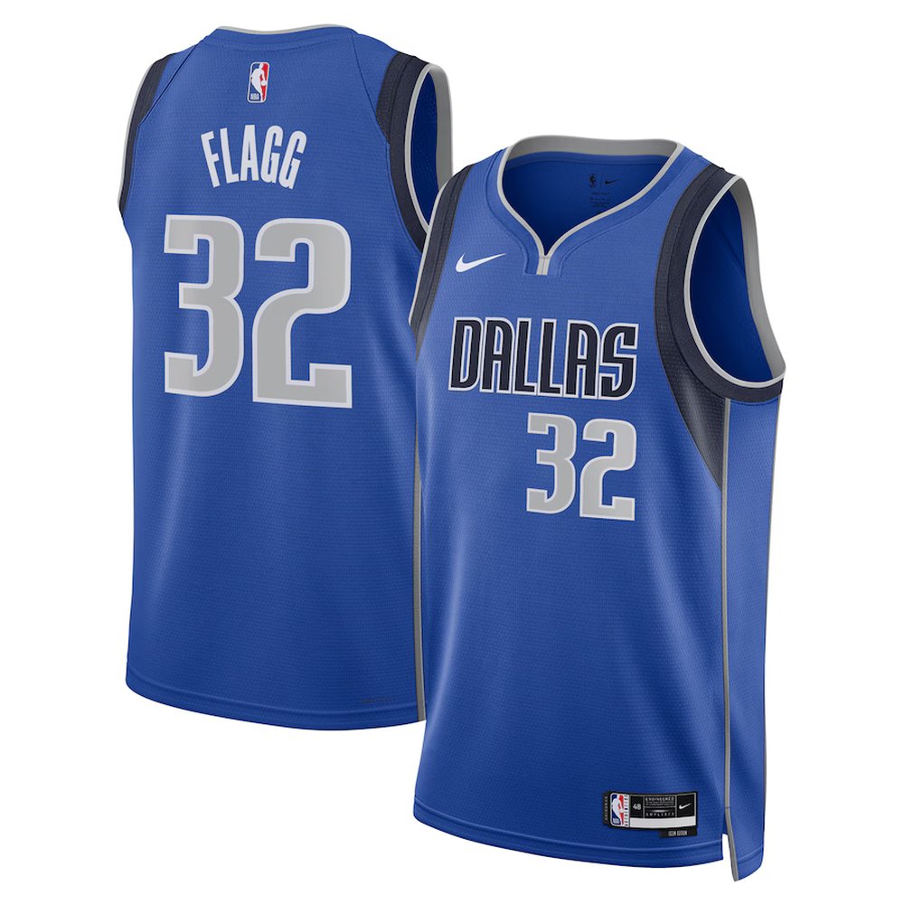 Youth Dallas Mavericks #32 Cooper Flagg Nike Blue 2025 NBA Draft First Round Pick Swingman Icon Edition Jersey