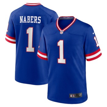 Men's New York Giants #1 Malik Nabers Nike Royal Game Player Jersey Men's New York Giants #1 Malik Nabers Nike Royal Game Player Jersey