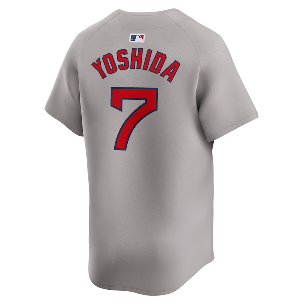 Men's Boston Red Sox #7 Masataka Yoshida Gray Away Limited Player Jersey Men's Boston Red Sox #7 Masataka Yoshida Gray Away Limited Player Jersey