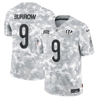 Men's Cincinnati Bengals Joe Burrow Arctic Camo 2024 Salute to Service Limited Jersey Men's Cincinnati Bengals Joe Burrow Arctic Camo 2024 Salute to Service Limited Jersey