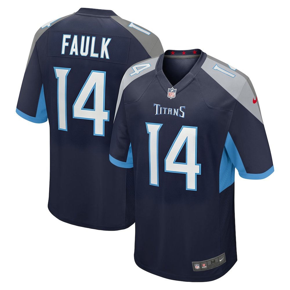 Youth Tennessee Titans Carnell Tate Navy 2026 NFL Draft Game Jersey