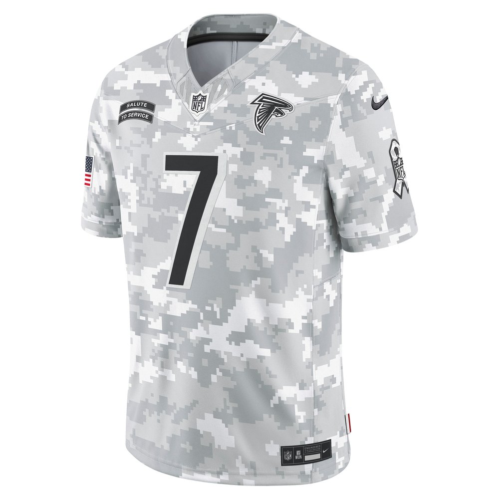 Men's Atlanta Falcons Bijan Robinson Arctic Camo 2024 Salute to Service Limited Jersey Men's Atlanta Falcons Bijan Robinson Arctic Camo 2024 Salute to Service Limited Jersey
