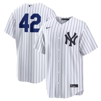 Men's New York Yankees #42 Jackie Robinson Nike White Home 2026 Jackie Robinson Day Replica Jersey