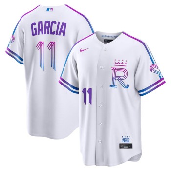 Youth Kansas City Royals #11 Maikel Garcia Nike White 2026 City Connect Stadium Jersey