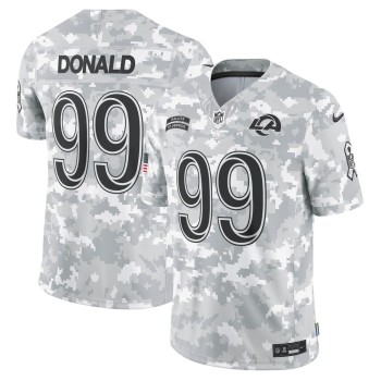 Men's Los Angeles Rams Aaron Donald Arctic Camo 2024 Salute to Service Retired Player Limited Jersey Men's Los Angeles Rams Aaron Donald Arctic Camo 2024 Salute to Service Retired Player Limited Jersey