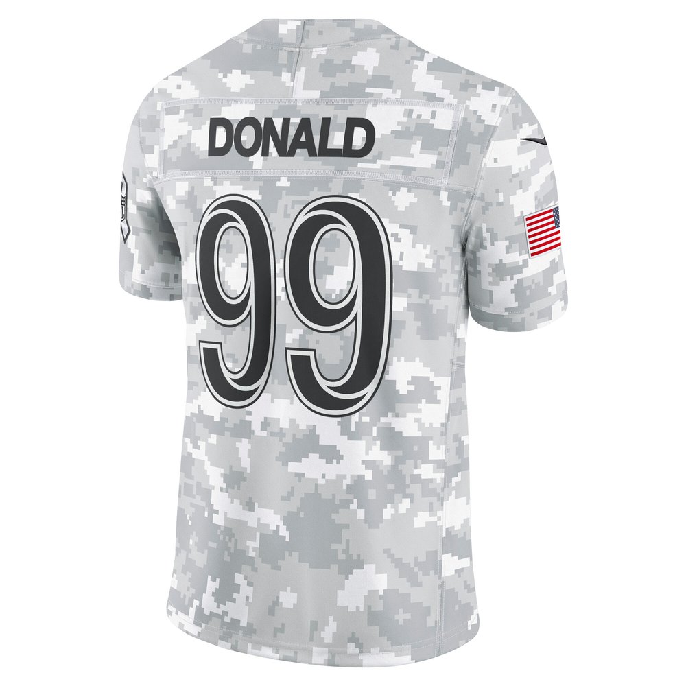 Men's Los Angeles Rams Aaron Donald Arctic Camo 2024 Salute to Service Retired Player Limited Jersey Men's Los Angeles Rams Aaron Donald Arctic Camo 2024 Salute to Service Retired Player Limited Jersey