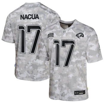 Youth Los Angeles Rams Puka Nacua Arctic Camo 2024 Salute to Service Game Jersey Youth Los Angeles Rams Puka Nacua Arctic Camo 2024 Salute to Service Game Jersey