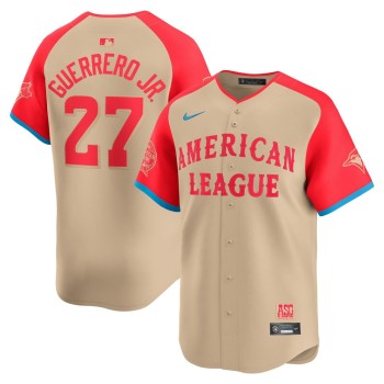 Men's American League Vladimir Guerrero Jr. Cream 2024 MLB All-Star Game Limited Player Jersey Men's American League Vladimir Guerrero Jr. Cream 2024 MLB All-Star Game Limited Player Jersey