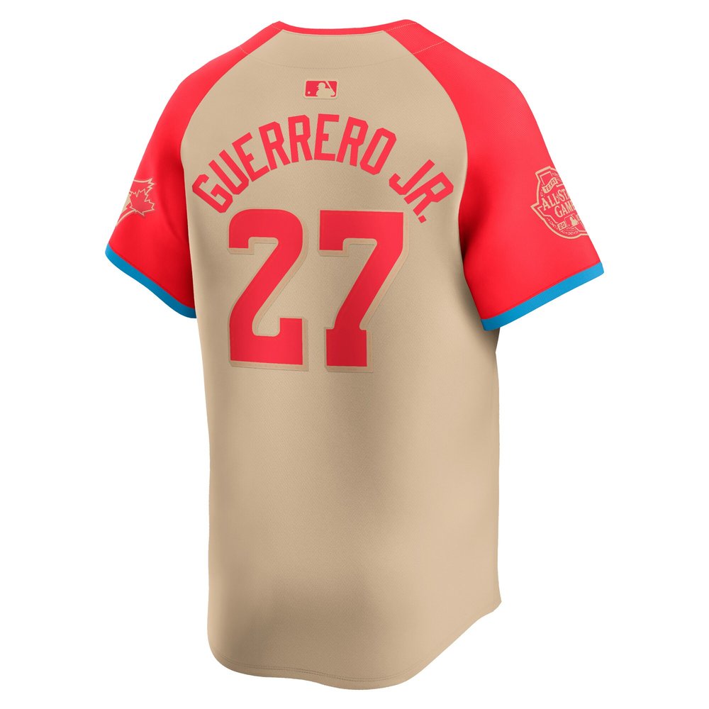 Men's American League Vladimir Guerrero Jr. Cream 2024 MLB All-Star Game Limited Player Jersey Men's American League Vladimir Guerrero Jr. Cream 2024 MLB All-Star Game Limited Player Jersey