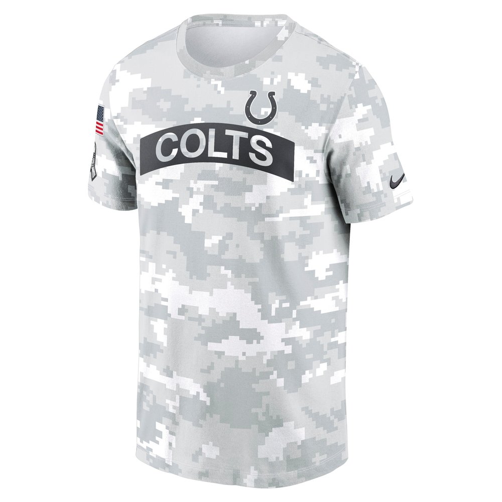 Men's Indianapolis Colts Arctic Camo 2024 Salute To Service Performance T-Shirt