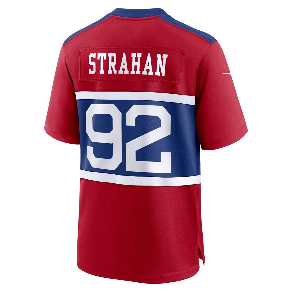 Men's New York Giants Michael Strahan Century Red Alternate Retired Player Game Jersey Men's New York Giants Michael Strahan Century Red Alternate Retired Player Game Jersey