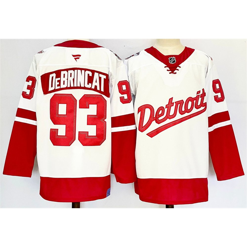 Youth Detroit Red Wings #93 Alex DeBrincat White/Red 2024-25 Stitched Jersey Youth Detroit Red Wings #93 Alex DeBrincat White/Red 2024-25 Stitched Jersey
