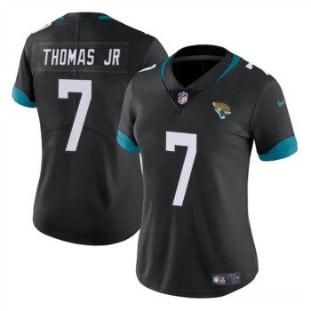 Women's Jacksonville Jaguars #7 Brian Thomas Jr Black 2024 Draft Vapor Stitched Jersey(Run Small) Women's Jacksonville Jaguars #7 Brian Thomas Jr Black 2024 Draft Vapor Stitched Jersey(Run Small)