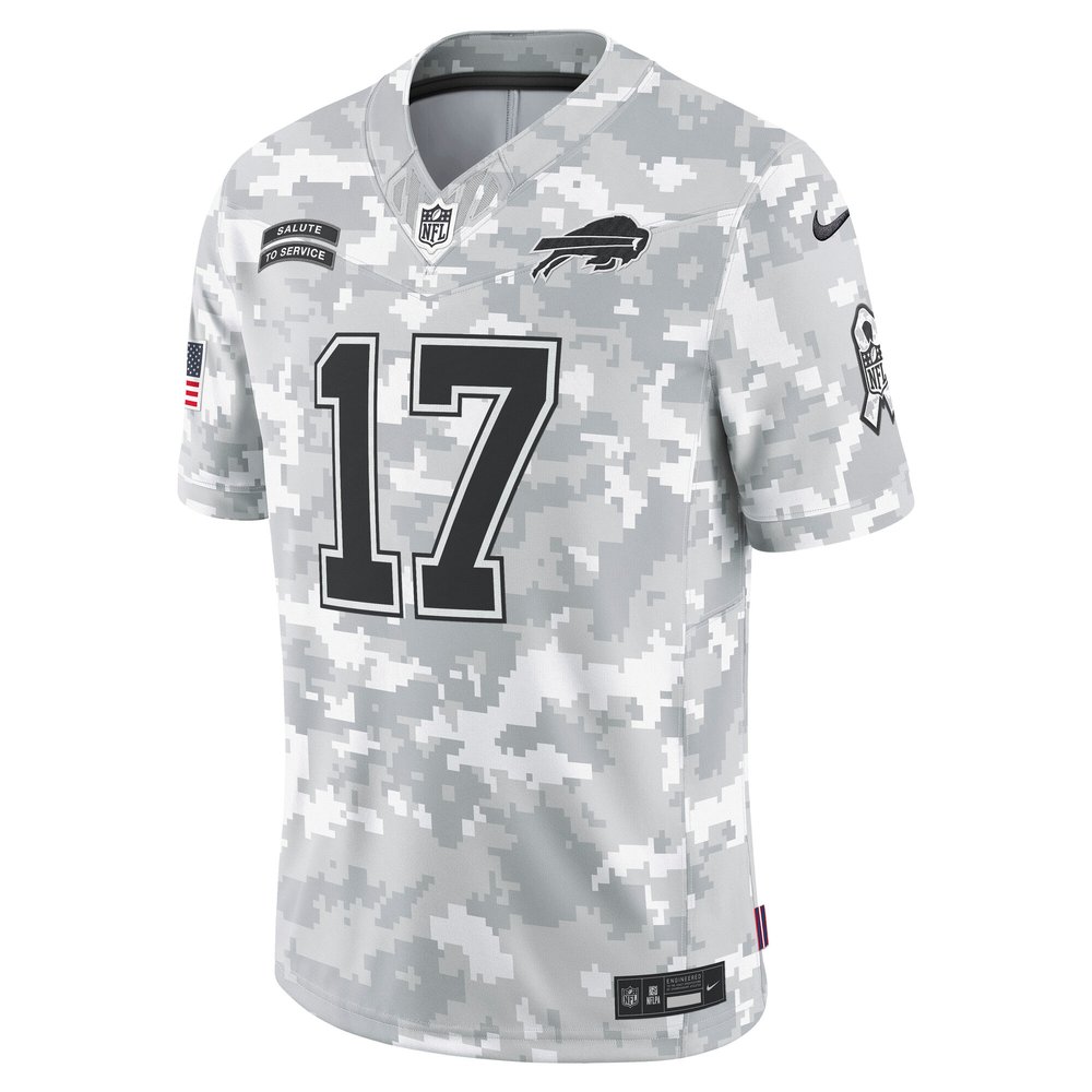 Men's Buffalo Bills Josh Allen Arctic Camo 2024 Salute to Service Limited Jersey Men's Buffalo Bills Josh Allen Arctic Camo 2024 Salute to Service Limited Jersey