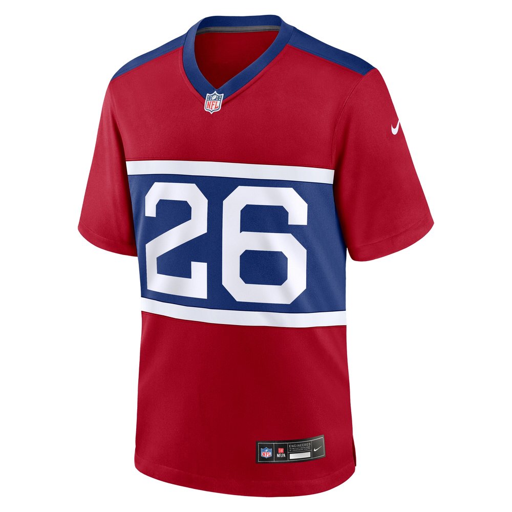 Men's New York Giants Devin Singletary Century Red Alternate Player Game Jersey Men's New York Giants Devin Singletary Century Red Alternate Player Game Jersey
