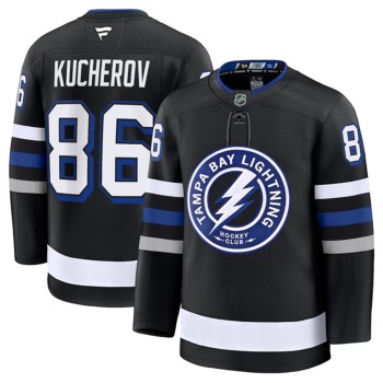 Youth Tampa Bay Lightning #86 Nikita Kucherov Black 2024-25 Alternate Stitched Hockey Jersey Youth Tampa Bay Lightning #86 Nikita Kucherov Black 2024-25 Alternate Stitched Hockey Jersey