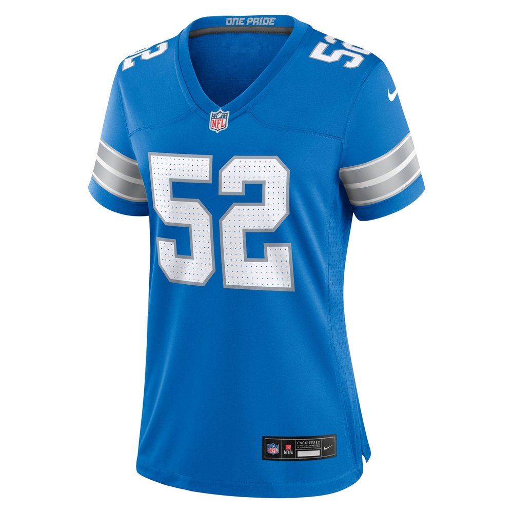 Women's Detroit Lions Netane Muti  Blue Game Jersey Women's Detroit Lions Netane Muti  Blue Game Jersey