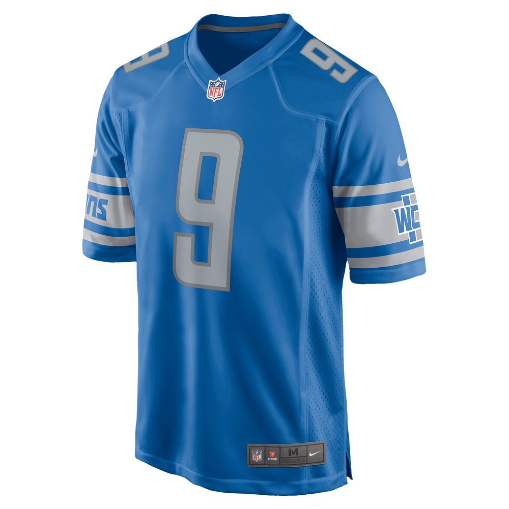 Men's Detroit Lions Jameson Williams Blue Player Game Jersey Men's Detroit Lions Jameson Williams Blue Player Game Jersey