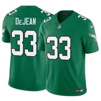 Men's Philadelphia Eagles #33 Cooper DeJean Green 2024 Draft F.U.S.E Vapor Untouchable Throwback Limited Stitched Football Jersey Men's Philadelphia Eagles #33 Cooper DeJean Green 2024 Draft F.U.S.E Vapor Untouchable Throwback Limited Stitched Football Jersey