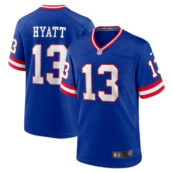 Men's New York Giants #13 Jalin Hyatt Nike Royal Alternate Game Jersey Men's New York Giants #13 Jalin Hyatt Nike Royal Alternate Game Jersey