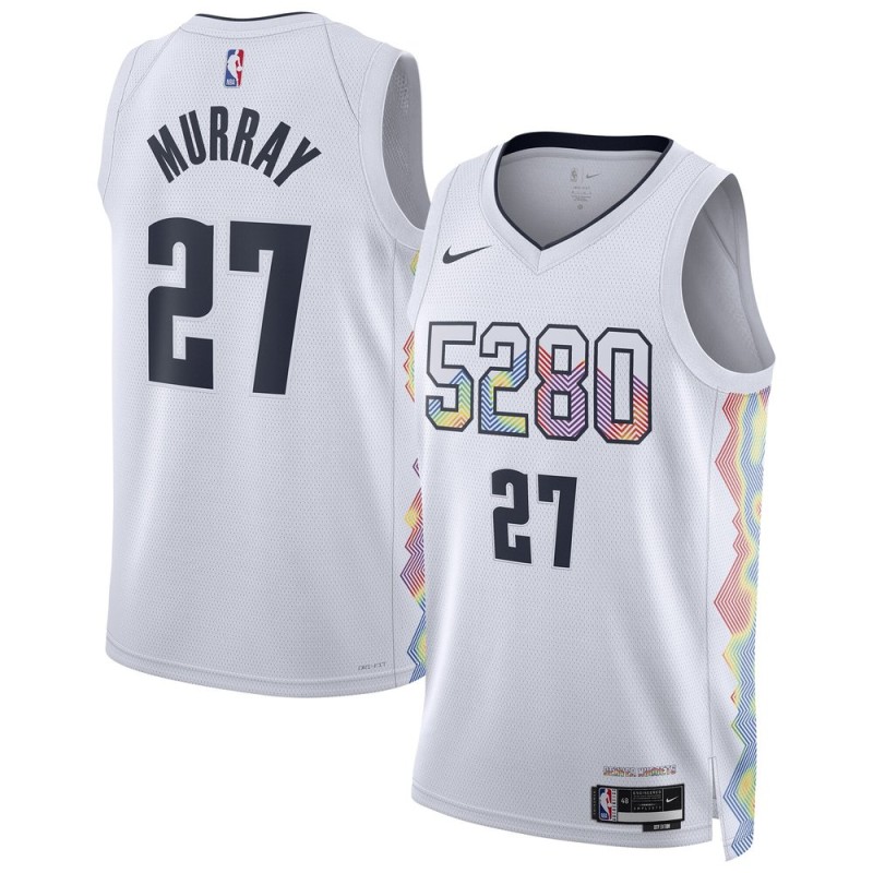 Unisex Denver Nuggets Jamal Murray Nike White 2024/25 Swingman Player Jersey - City Edition Unisex Denver Nuggets Jamal Murray Nike White 2024/25 Swingman Player Jersey - City Edition