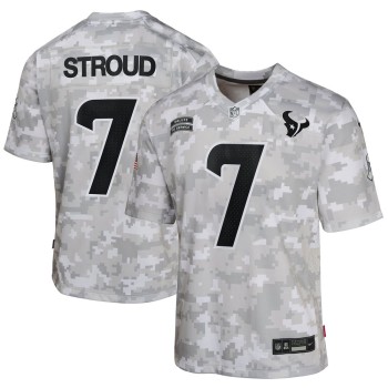 Youth Houston Texans C.J. Stroud Arctic Camo 2024 Salute to Service Game Jersey Youth Houston Texans C.J. Stroud Arctic Camo 2024 Salute to Service Game Jersey