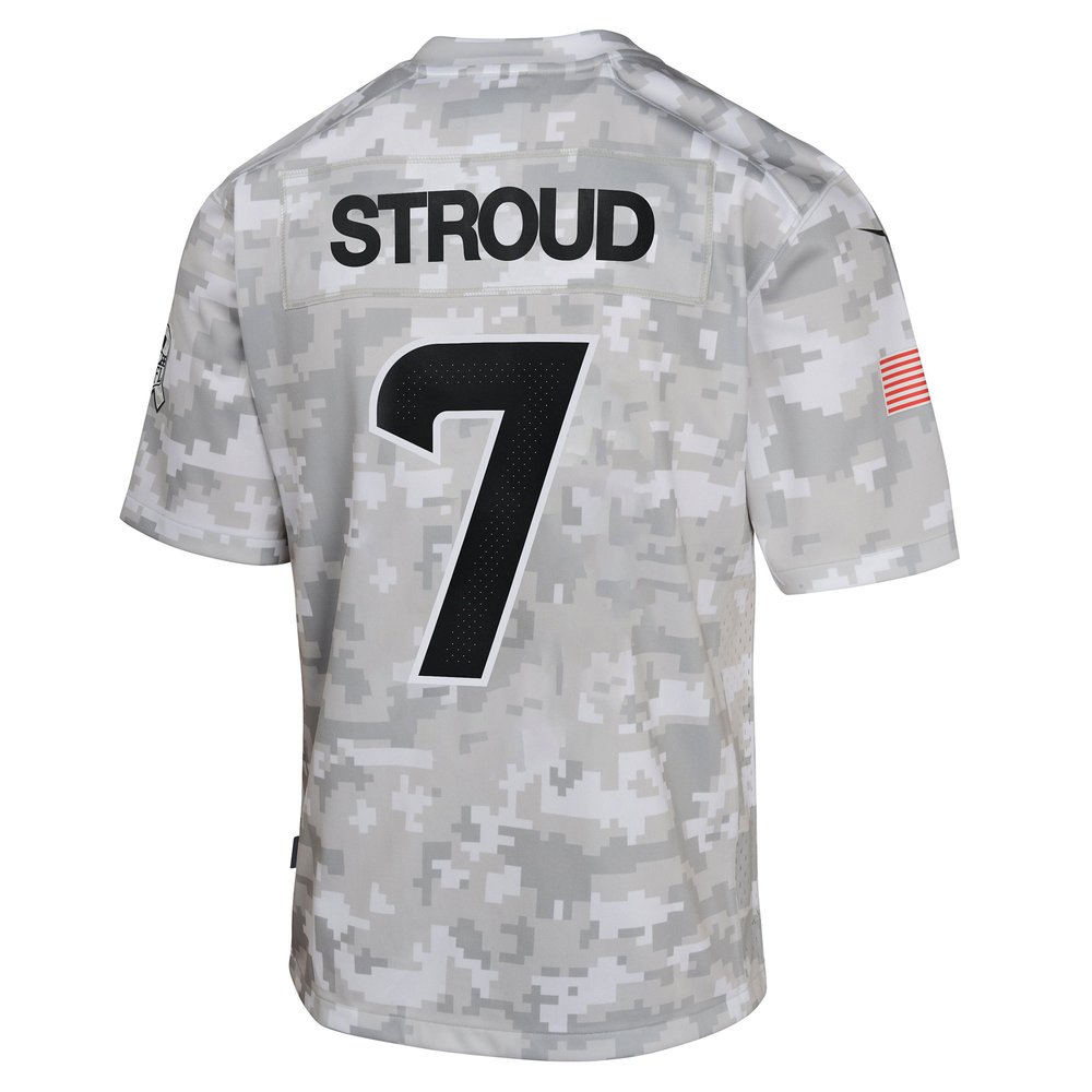 Youth Houston Texans C.J. Stroud Arctic Camo 2024 Salute to Service Game Jersey Youth Houston Texans C.J. Stroud Arctic Camo 2024 Salute to Service Game Jersey