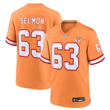 Men's Tampa Bay Buccaneers #63 Lee Roy Selmon Nike Creamsicle 50th Season Game Jersey Men's Tampa Bay Buccaneers #63 Lee Roy Selmon Nike Creamsicle 50th Season Game Jersey