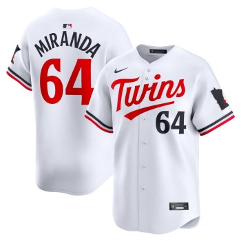 Men's Minnesota Twins #64 Jose Miranda White Home Limited Player Jersey