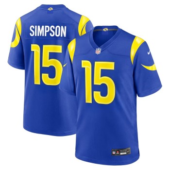 Youth Los Angeles Rams Ty Simpson Navy 2026 NFL Draft Game Jersey