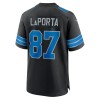 Men's Detroit Lions Sam LaPorta Nike Black 2nd Alternate Game Jersey