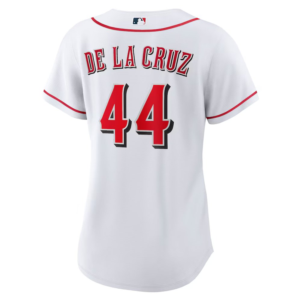 Women's Cincinnati Reds #44 Elly De La Cruz Nike White Home Replica Jersey