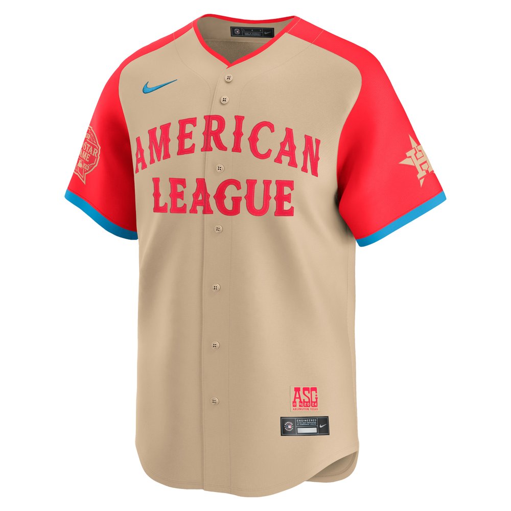Men's American League Jose Altuve Cream 2024 MLB All-Star Game Limited Player Jersey Men's American League Jose Altuve Cream 2024 MLB All-Star Game Limited Player Jersey