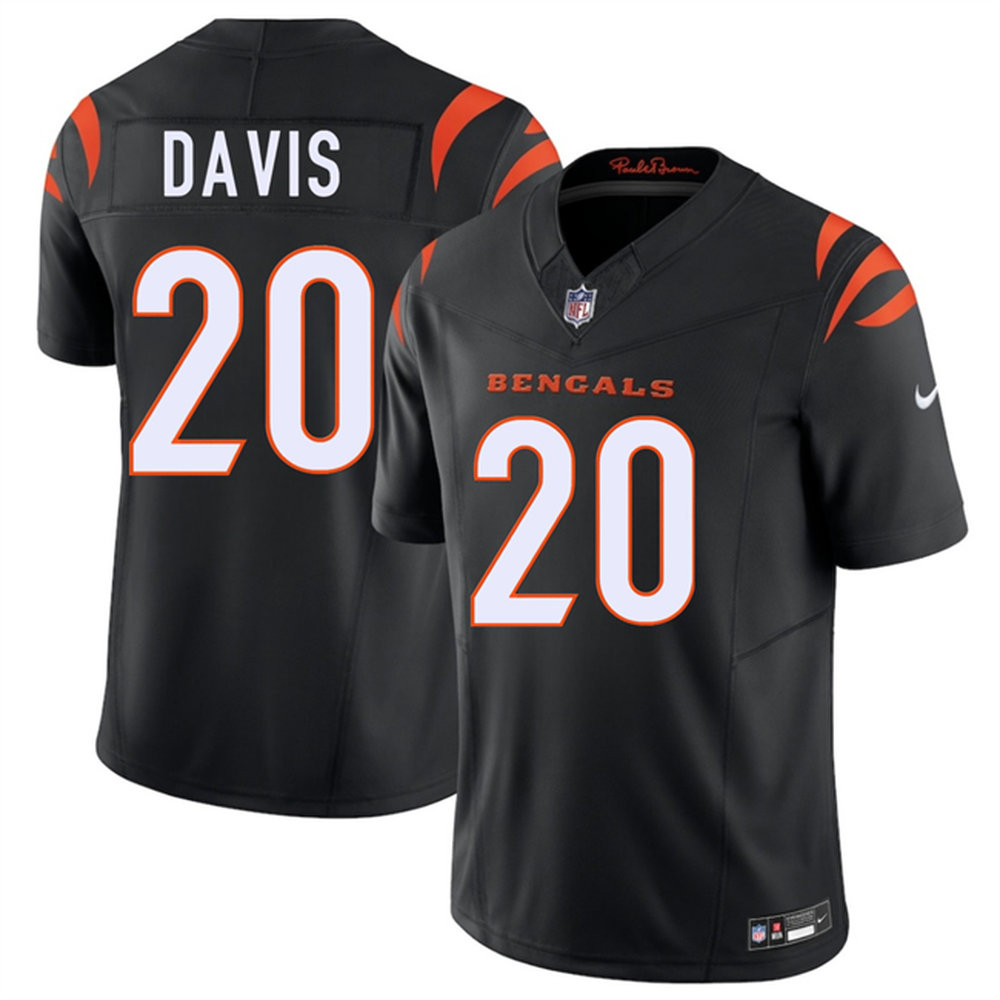 Youth Cincinnati Bengals #20 Tacario Davis Black 2026 NFL Draft Vapor F.U.S.E. Limited Jersey