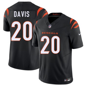 Youth Cincinnati Bengals #20 Tacario Davis Black 2026 NFL Draft Vapor F.U.S.E. Limited Jersey