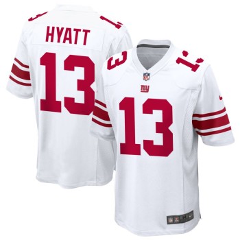 Men's New York Giants #13 Jalin Hyatt Nike White Alternate Game Jersey Men's New York Giants #13 Jalin Hyatt Nike White Alternate Game Jersey