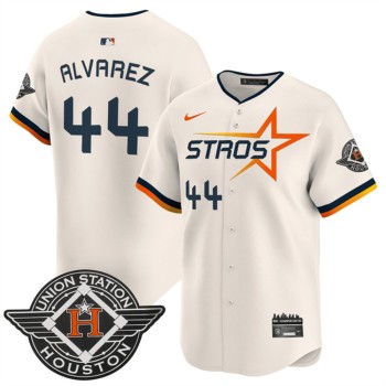Youth Houston Astros #44 Yordan Alvarez Cream 2025 City Connect Limited Stitched Baseball Jersey Youth Houston Astros #44 Yordan Alvarez Cream 2025 City Connect Limited Stitched Baseball Jersey
