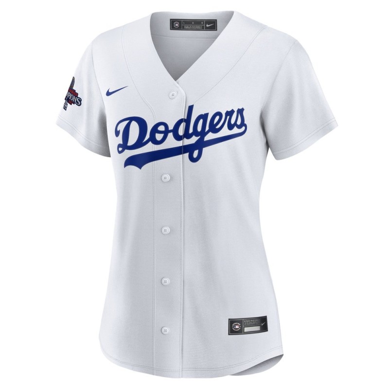 Women's Los Angeles Dodgers #18 Yoshinobu Yamamoto White 2024 World Series Champions Home Replica Player Jersey Women's Los Angeles Dodgers #18 Yoshinobu Yamamoto White 2024 World Series Champions Home Replica Player Jersey