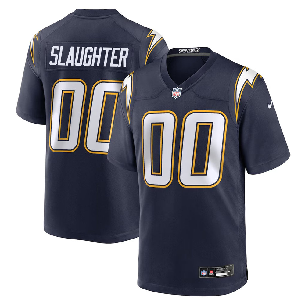 Youth Los Angeles Chargers Jake Slaughter Navy 2026 NFL Draft Game Jersey